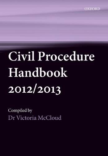 Beispielbild fr Civil Procedure Handbook 2012/2013 zum Verkauf von Anybook.com
