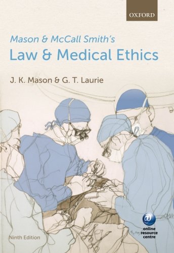 Beispielbild fr Mason and McCall Smith's Law and Medical Ethics zum Verkauf von AwesomeBooks