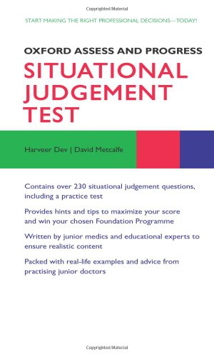 Imagen de archivo de Situational Judgement Test (Oxford Assess and Progress) a la venta por WorldofBooks