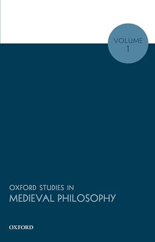 Imagen de archivo de Oxford Studies in Medieval Philosophy a la venta por Books Puddle