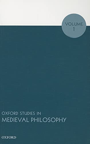 9780199661855: Oxford Studies in Medieval Philosophy: Volume 1