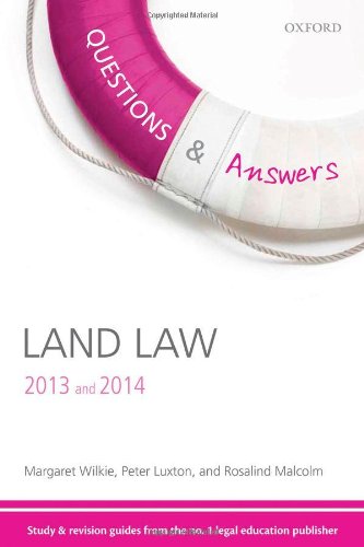 Beispielbild fr Questions and Answers Land Law 2013-2014: Law Revision and Study Guide (Law Questions and Answers) zum Verkauf von Reuseabook