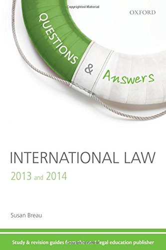 Stock image for International Law. Questions & Answers. Third edition. 2013 and 2014. for sale by Antiquariat Bcherkeller