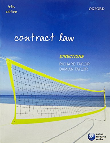 Contract Law Directions (9780199662012) by Taylor, Richard; Taylor, Damian