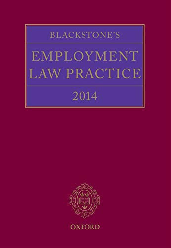 Imagen de archivo de Blackstone's Employment Law Practice 2014 a la venta por AwesomeBooks