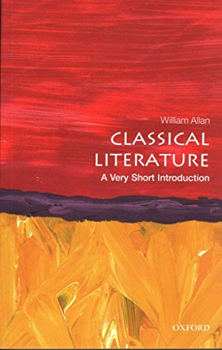 Beispielbild fr Classical Literature: a Very Short Introduction zum Verkauf von Better World Books
