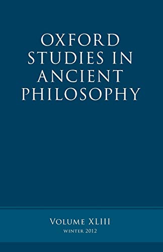 Beispielbild fr Oxford Studies in Ancient Philosophy: Volume 43 zum Verkauf von HPB-Red