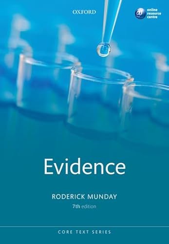 Beispielbild fr Evidence Core Text (Core Texts Series) zum Verkauf von WorldofBooks