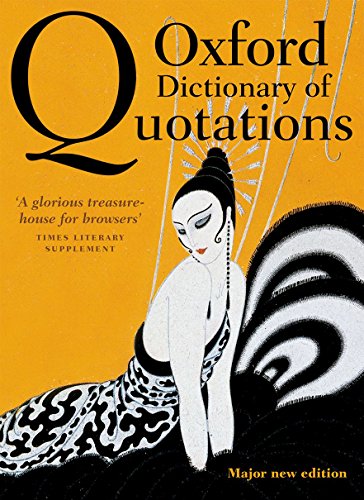 Beispielbild fr Oxford Dictionary of Quotations zum Verkauf von Better World Books