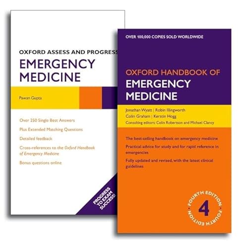 Stock image for Oxford Handbook of Emergency Medicine and Oxford Assess and Progress: Emergency Medicine Pack (Oxford Medical Handbooks) for sale by Iridium_Books