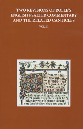 Imagen de archivo de Two Revisions of Rolle's English Psalter Commentary and the Related Canticles. Volume II a la venta por Blackwell's