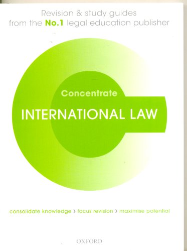 9780199676538: International Law Concentrate: Law Revision and Study Guide