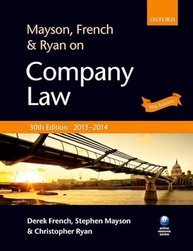 Beispielbild fr Mayson, French & Ryan on Company Law zum Verkauf von WorldofBooks