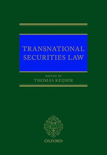 9780199677863: Transnational Securities Law