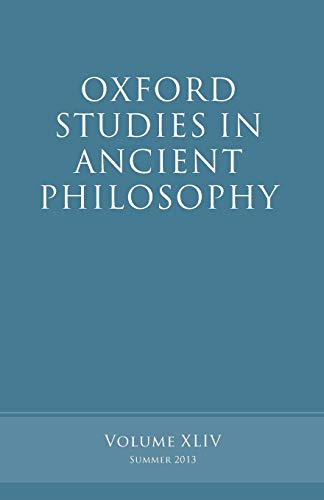 Stock image for Oxford Studies in Ancient Philosophy: Volume 44 for sale by Great Matter Books