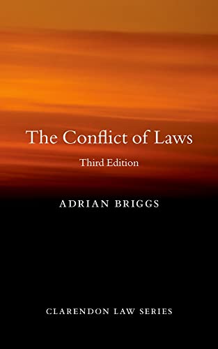 The Conflict of Laws (Clarendon Law Series) (9780199679287) by Briggs, Adrian