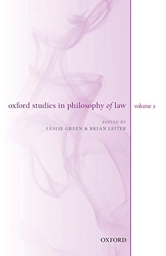Imagen de archivo de Oxford Studies in Philosophy of Law: Volume 2: 02 a la venta por WorldofBooks