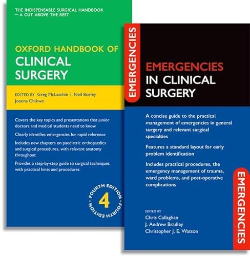 Stock image for Oxford Handbook of Clinical Surgery and Emergencies in Clinical Surgery Pack (Pack) for sale by Iridium_Books