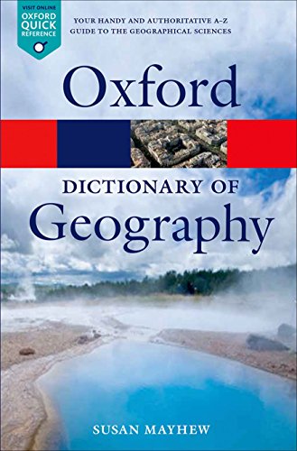 Stock image for A Dictionary of Geography (Oxford Quick Reference) for sale by Red's Corner LLC