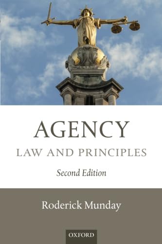 Stock image for Agency: Law And Principles for sale by Goldstone Books