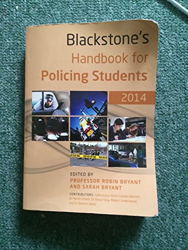 Imagen de archivo de Blackstone's Handbook for Policing Students 2014 a la venta por WorldofBooks