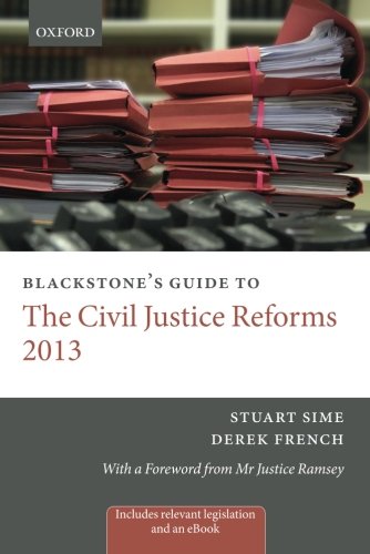Beispielbild fr Blackstone's Guide to the Civil Justice Reforms 2013 zum Verkauf von Anybook.com