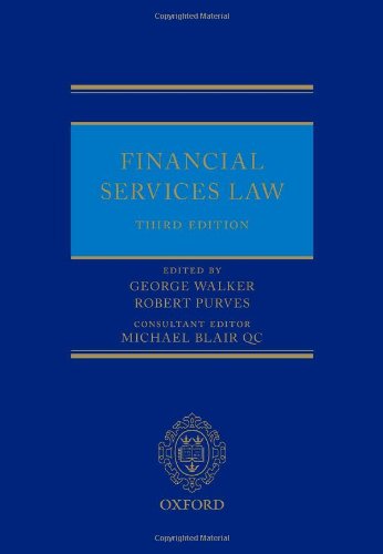 Beispielbild fr Financial Services Law Walker, George; Purves, Robert; zum Verkauf von Iridium_Books