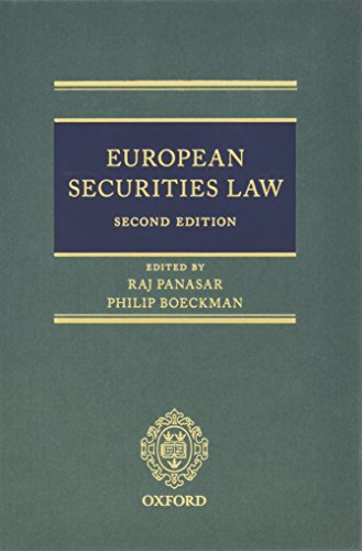 9780199685608: European Securities Law