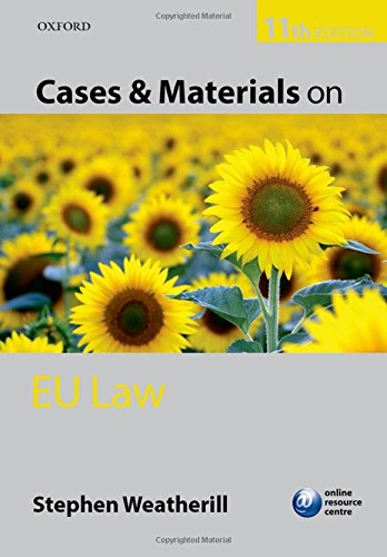 Beispielbild fr Cases and Materials on EU Law zum Verkauf von WorldofBooks
