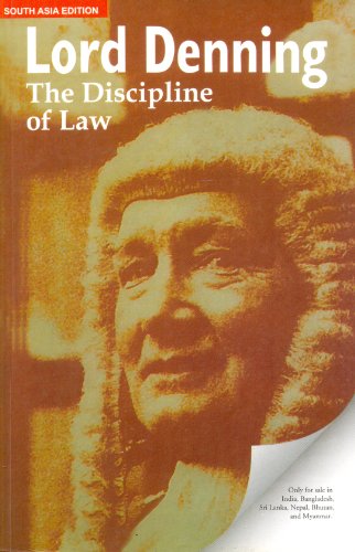 Beispielbild fr The Discipline of Law zum Verkauf von Mispah books