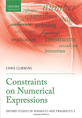 Beispielbild fr Constraints on Numerical Expressions zum Verkauf von Michener & Rutledge Booksellers, Inc.