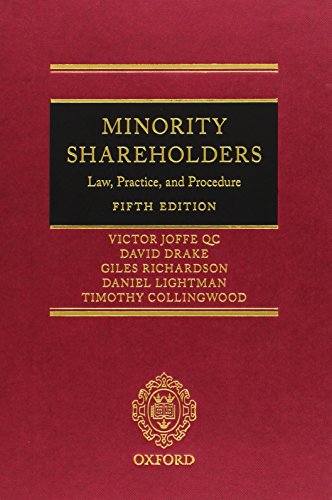 Imagen de archivo de Minority Shareholders Law, Practice, and Procedure 5/e (Hardback) a la venta por Iridium_Books
