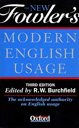 9780199690367: The New Fowler's Modern English Usage