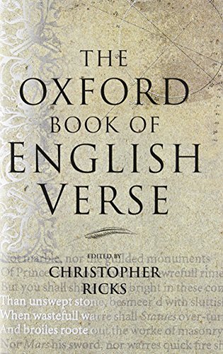 Stock image for Oxford Book of English Verse, The for sale by Goldstone Books