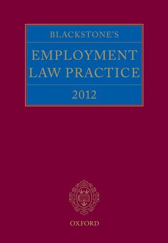 Beispielbild fr Blackstone's Employment Law Practice 2012 zum Verkauf von Anybook.com