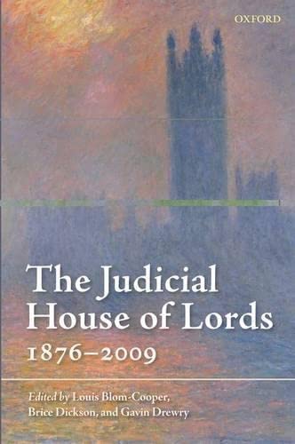 9780199693337: The Judicial House of Lords: 1876-2009