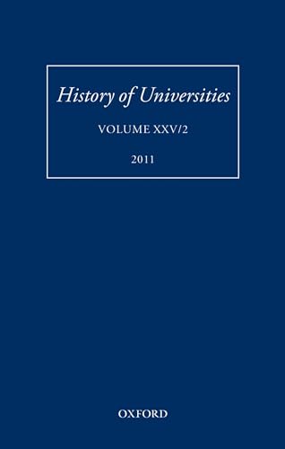 Stock image for History of Universities: Volume XXV/2 (History of Universities Series) for sale by Prestige Books