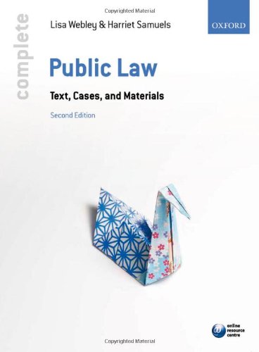 9780199694563: Complete Public Law