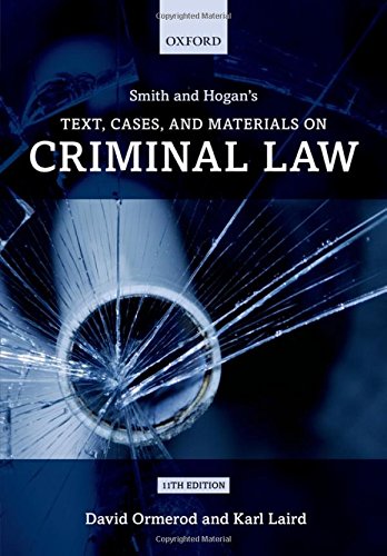 Stock image for Smith and Hogan's Text, Cases, and Materials on Criminal Law for sale by AwesomeBooks