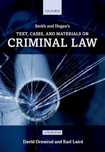 

Smith & Hogan`s Tax Case & Mat on Crim