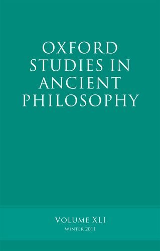 Oxford Studies in Ancient Philosophy: Volume 41