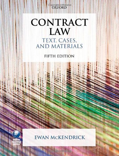 Beispielbild fr Contract Law: Text, Cases, and Materials zum Verkauf von WorldofBooks