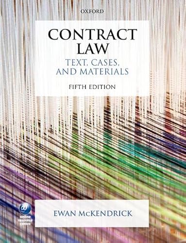 9780199699384: Contract Law: Text, Cases, and Materials