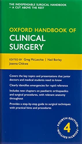 Stock image for Oxford Handbook of Clinical Surgery (Oxford Medical Handbooks) for sale by MusicMagpie