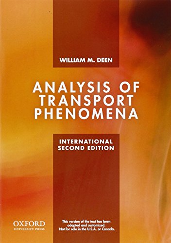 9780199740253: Analysis of Transport Phenomena (Topics in Chemical Engineering)