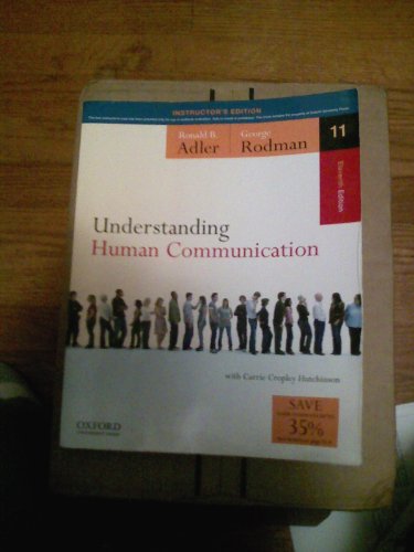 Stock image for Understanding Human Communication for sale by Better World Books: West