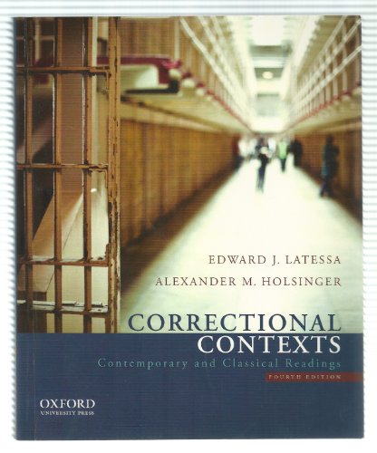Stock image for Correctional Contexts: Contemporary and Classical Readings for sale by ZBK Books