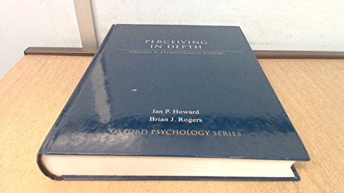 Stock image for Perceiving in Depth, Volume 2: Stereoscopic Vision (Oxford Psychology Series) for sale by Iridium_Books