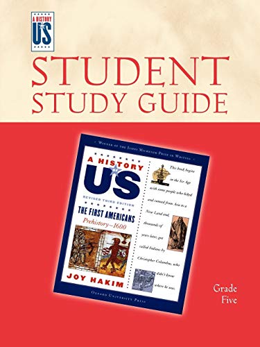 Stock image for The First Americans: Elementary Grades Student Study Guide, A History of US for sale by BooksRun