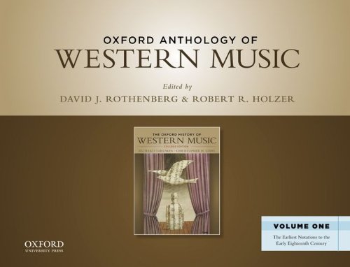 Stock image for Oxford Anthology of Western Music: Volume One: The Earliest Notations to the Early Eighteenth Century for sale by BooksRun